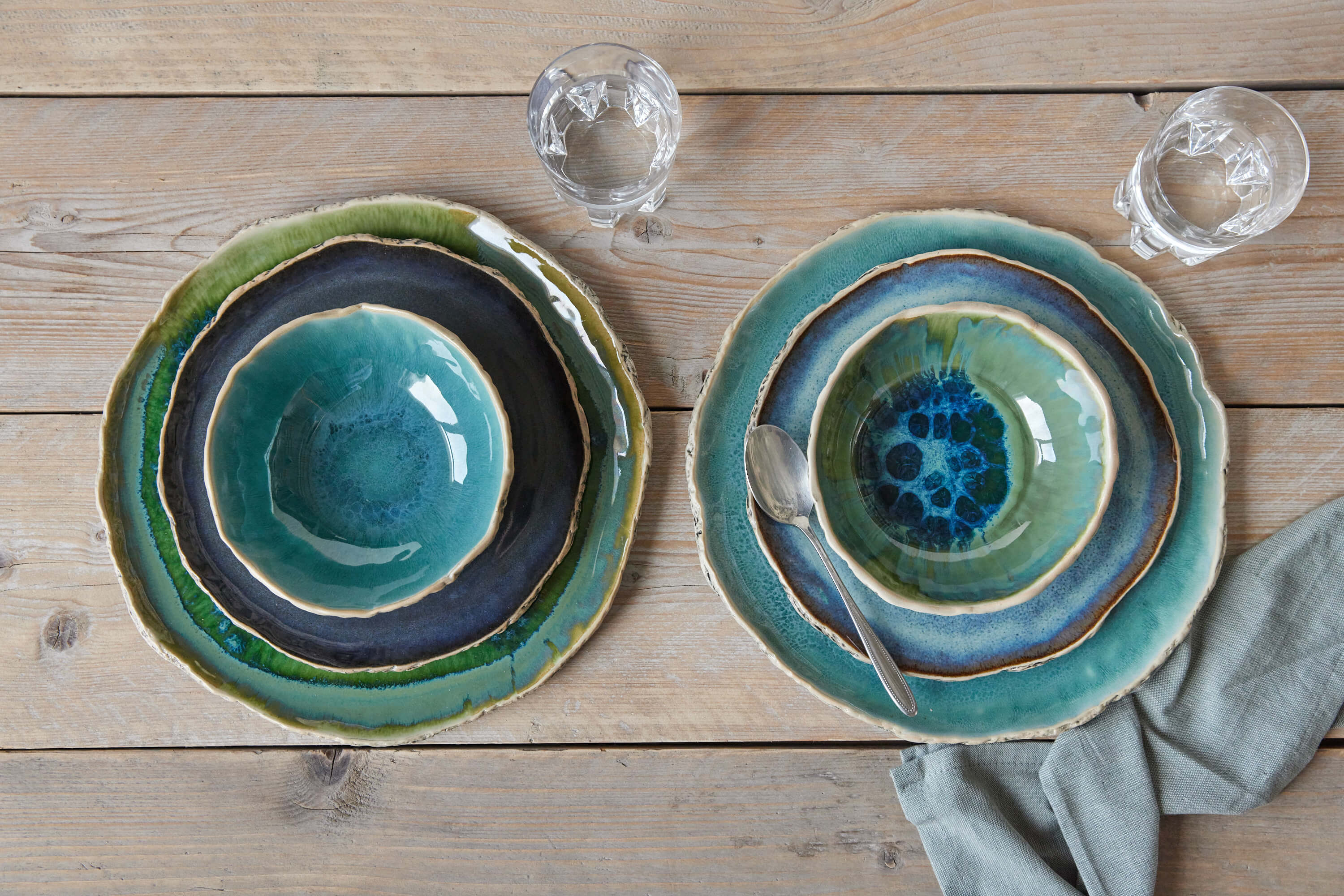 6 person dinner set Handmade ceramic dinnerware – Kari Ceramics