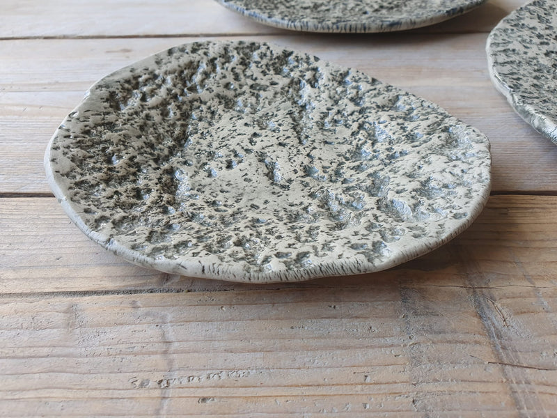 Plate set of 3 "Organic Stone"