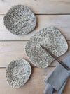 Plate set of 3 "Organic Stone"