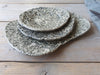 Plate set of 3 "Organic Stone"