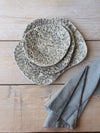 Plate set of 3 "Organic Stone"