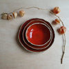 Playful Red set 3 bowls