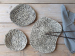 Plate set of 3 "Organic Stone"