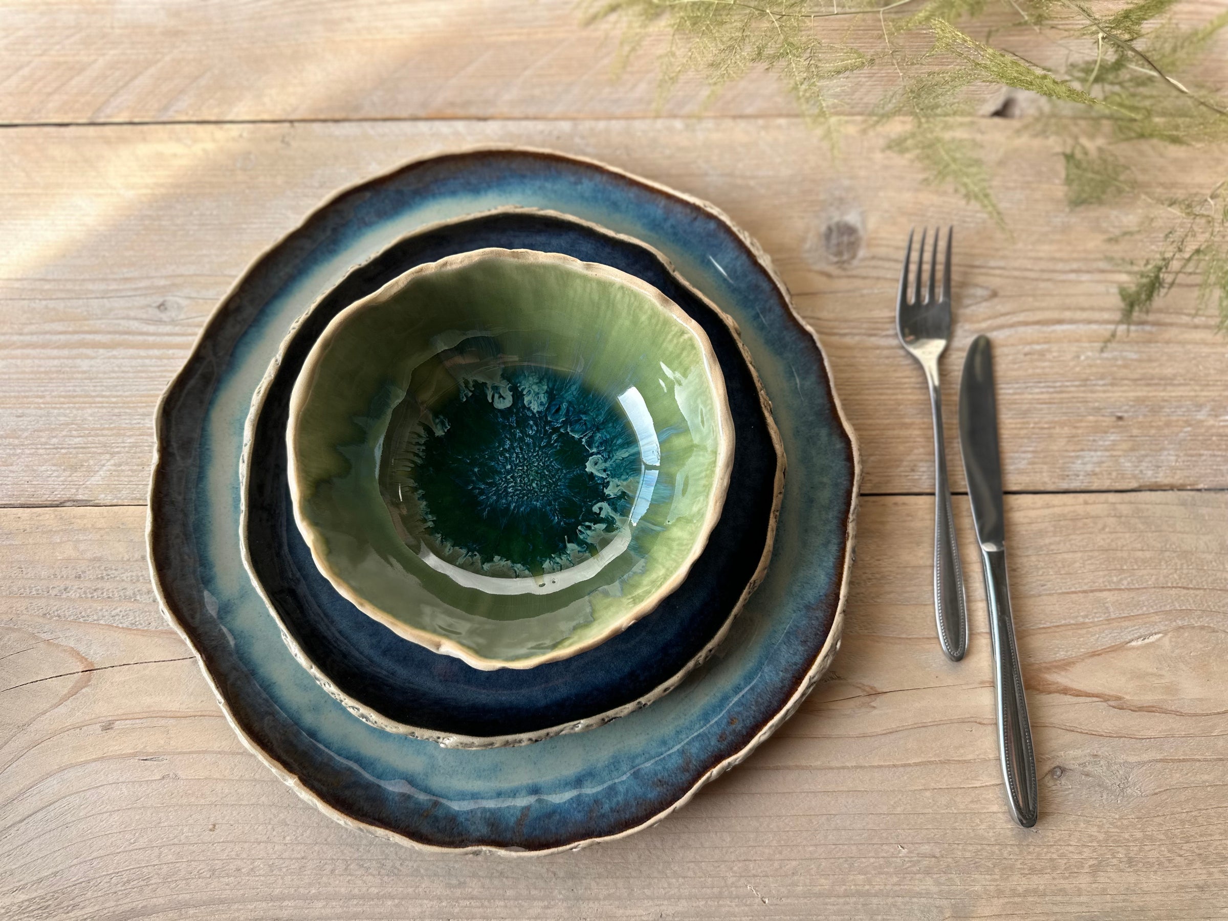 Rustic dinner sets | Rustic pottery plates and bowls – Kari Ceramics