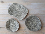 Plate set of 3 "Organic Stone"