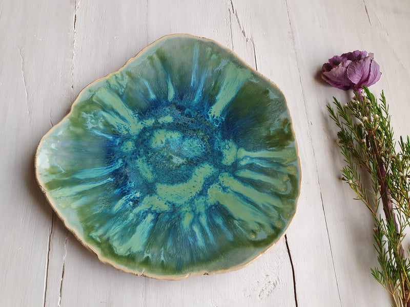One off ceramic serving dish