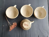 Set of 4 tea cups with saucer Seconds