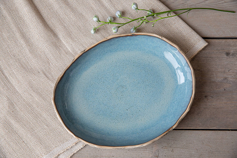 Oval Serving Tray - Ceramic Serving Tray