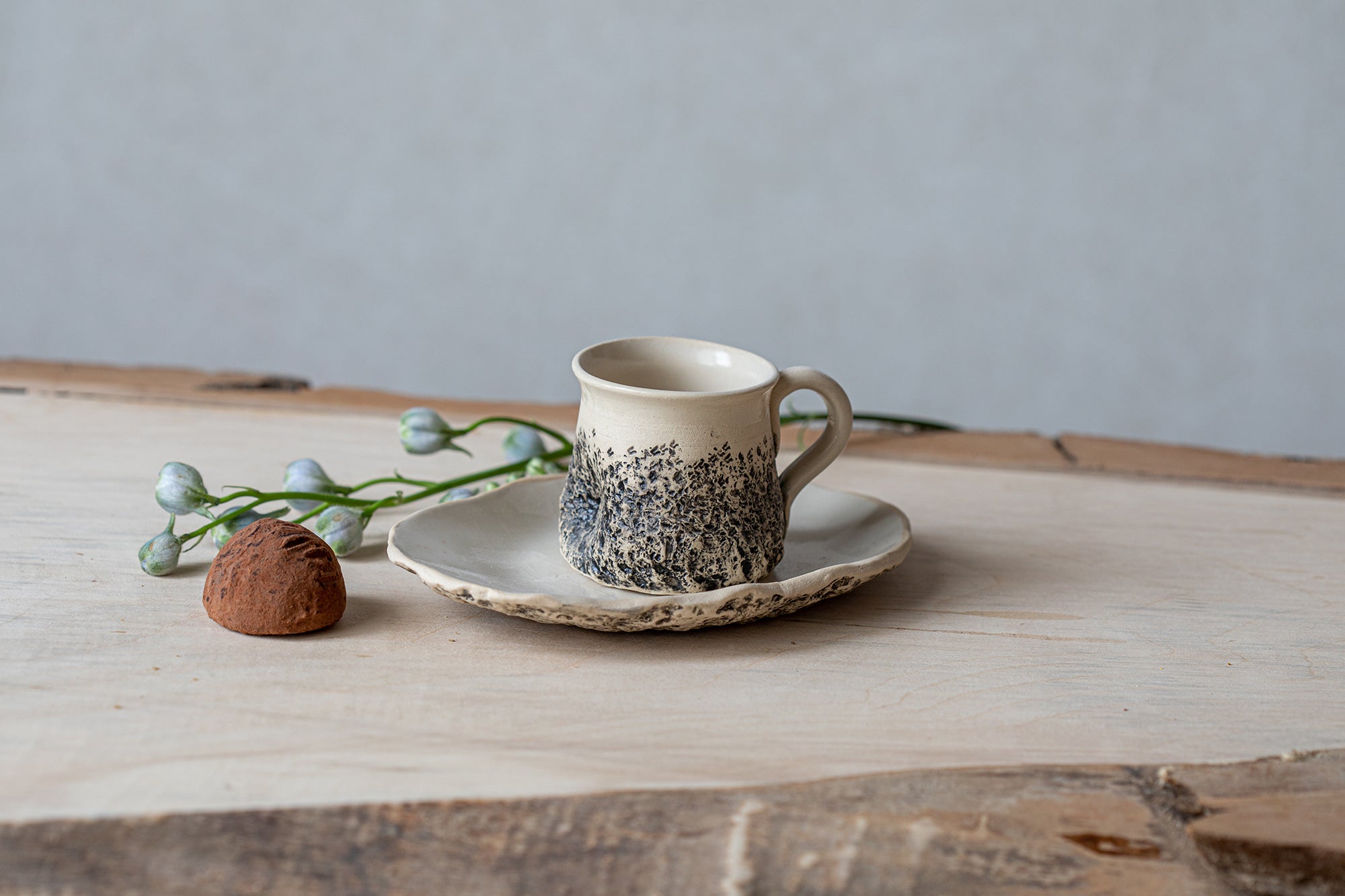 Ceramic Espresso Cups with Saucers Set of 6 – Animi Causa