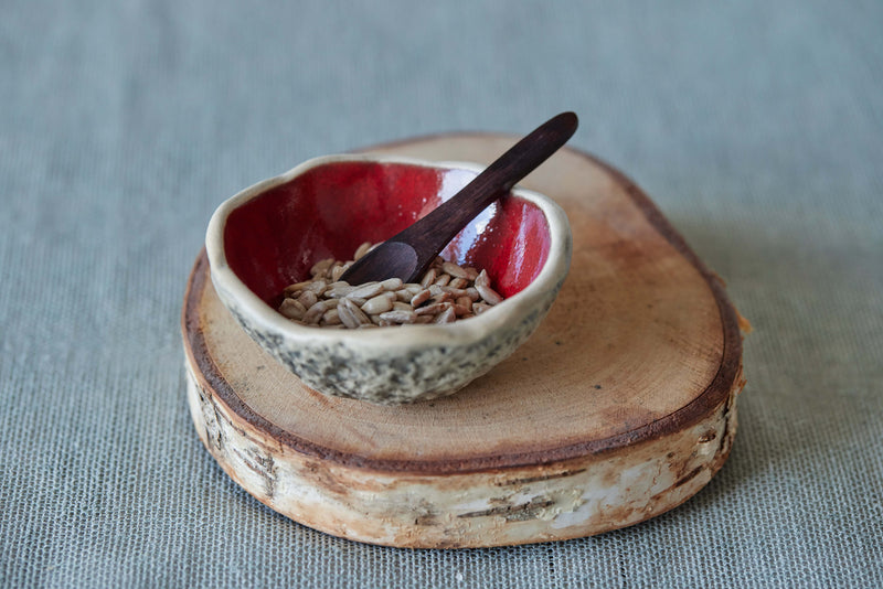 Spice bowl with spoon
